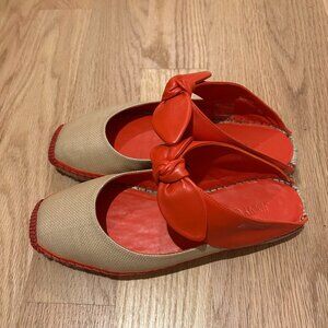 Jimmy Choo Reka Knotted Leather and Raffia Espadrille